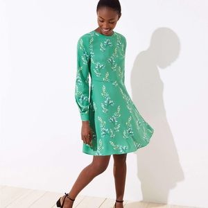 Loft Jade Floral Dress Petite NWT